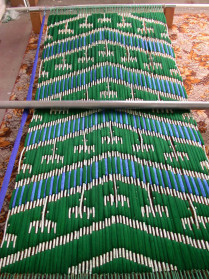 preparation of ikat wrap