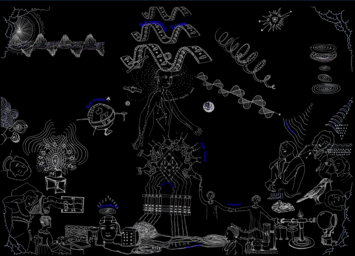 Dreaming with waves, Drawing Claire Williams